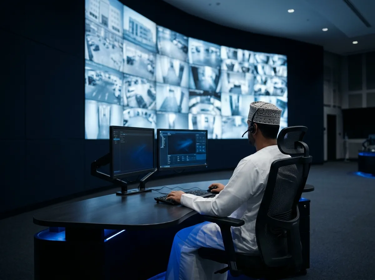 Integrated CCTV & Access Control — Government facility, Muscat