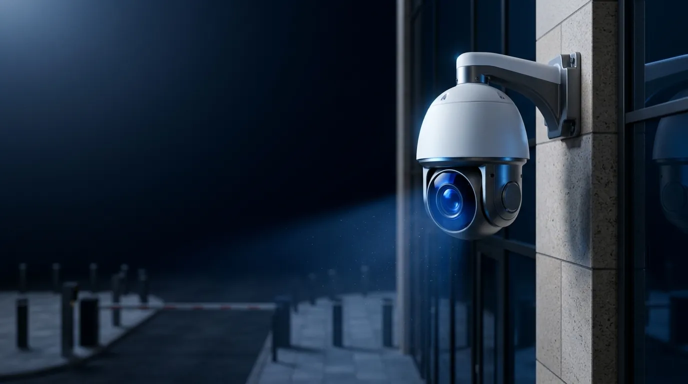 Security operations centre in Muscat monitoring IP CCTV cameras and access control on a video wall